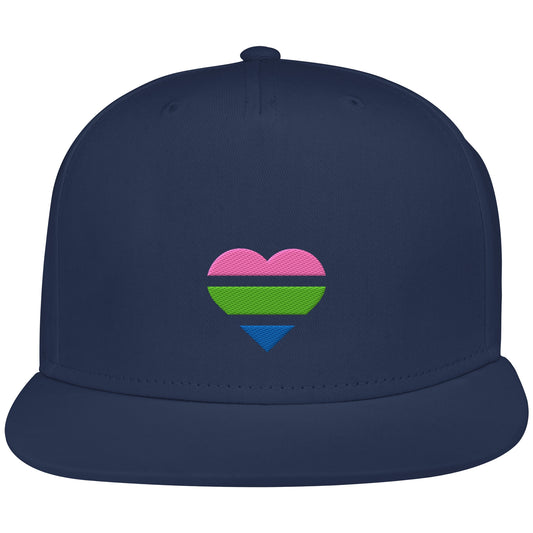 Snapback - Polysexual Flag Herz Stick