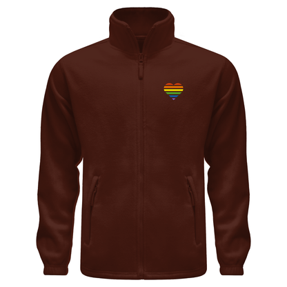 Fleece Jacket mit Herz Stick - Pride