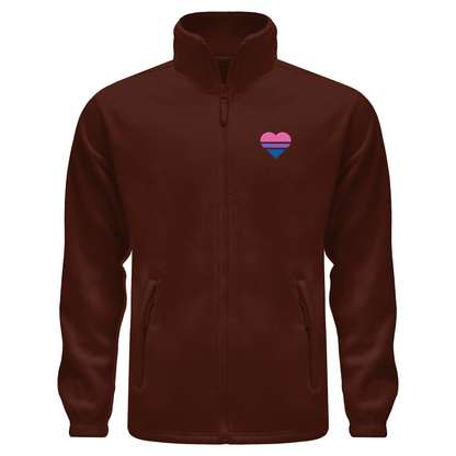 Fleece Jacket mit Herz Stick - Bisexual