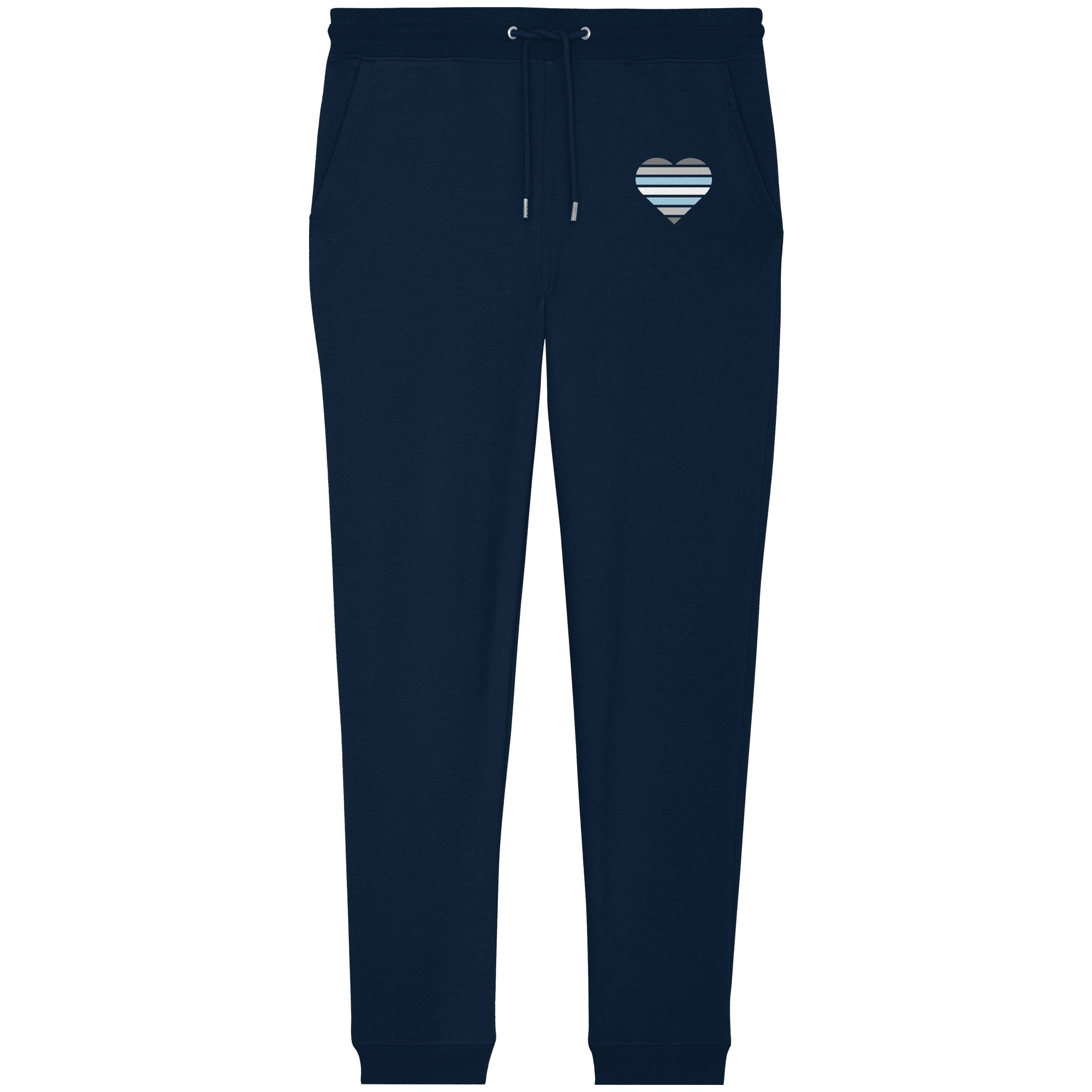 Organic Jogger Pants - Demiboy Flag Herz Print