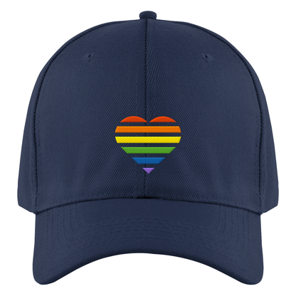 Authentic Baseball Cap mit Herz Stick - Pride