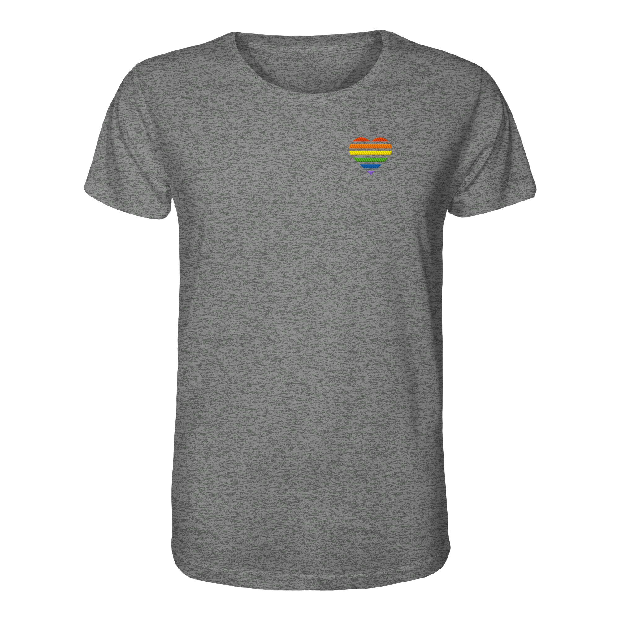 Organic Shirt - Pride Flag Herz Stick