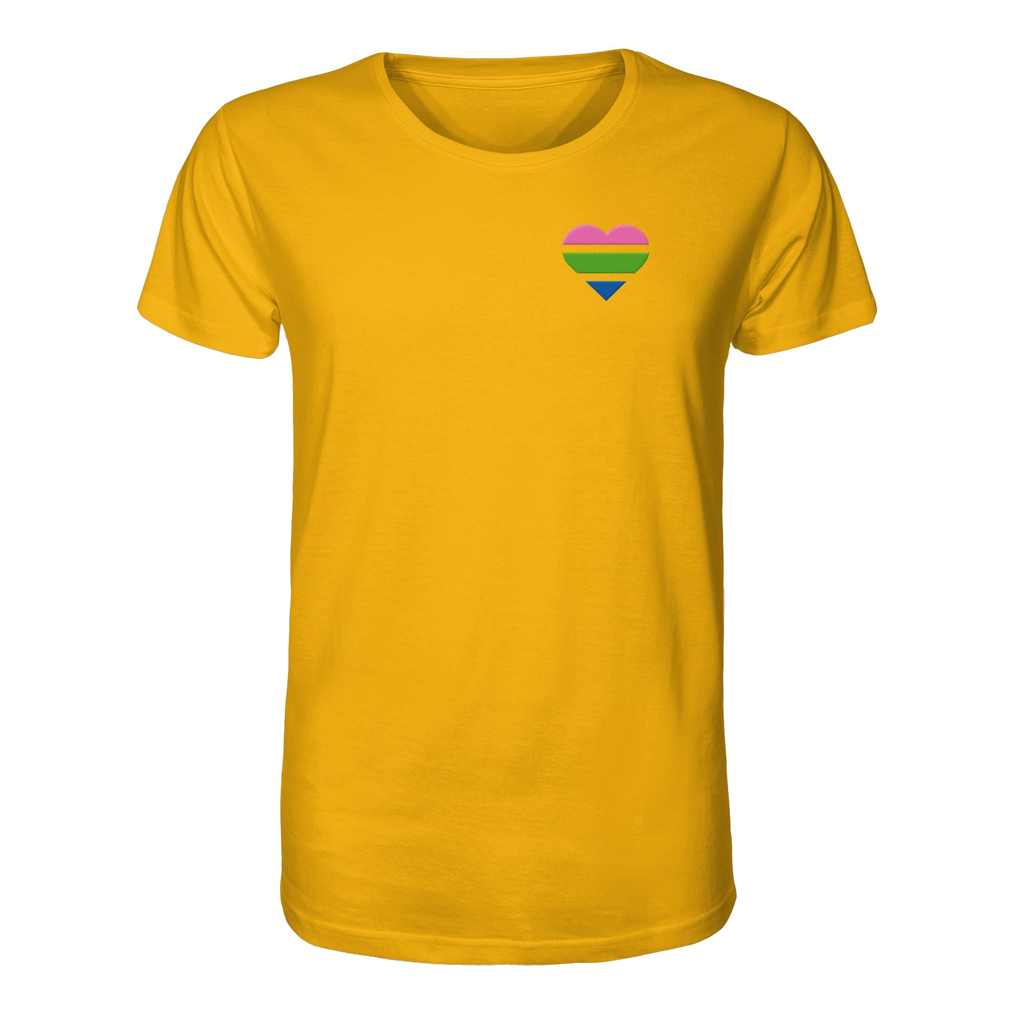 Organic Shirt - Polysexual Flag Herz Stick