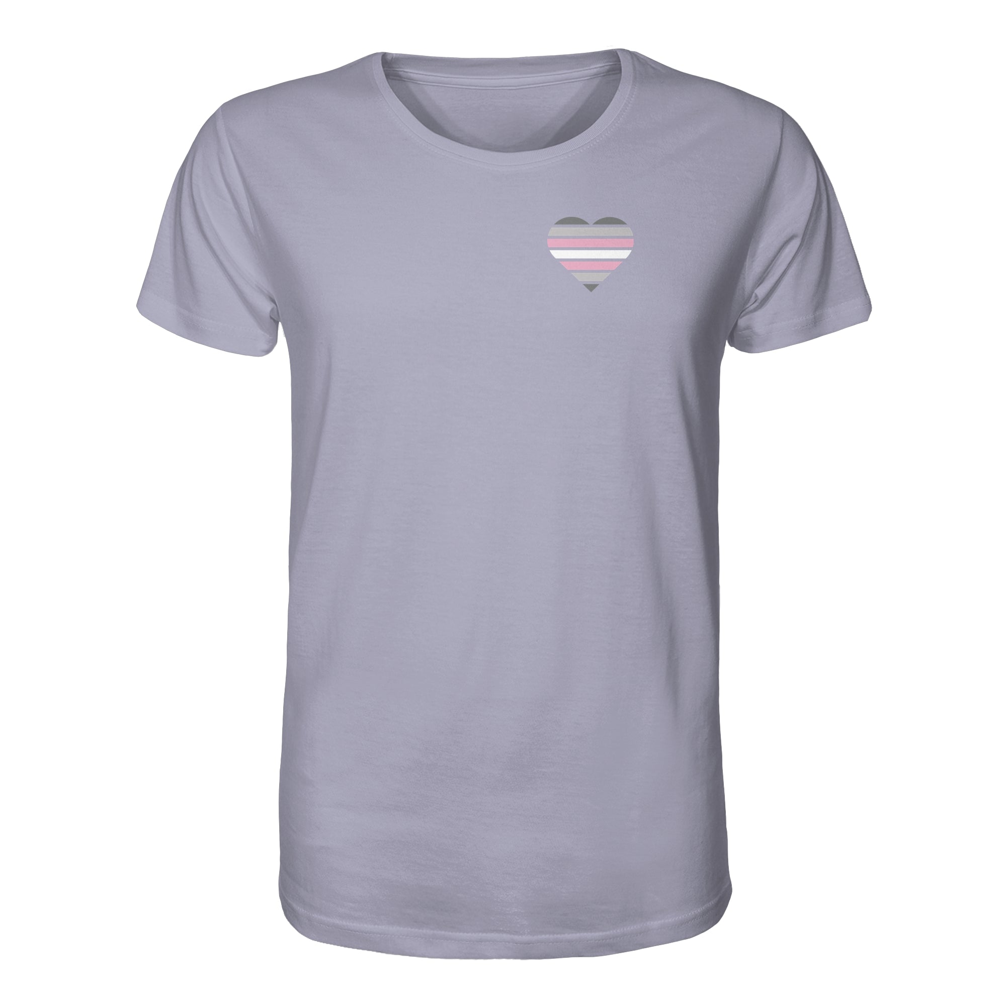 Organic Shirt - Demigirl Flag Herz Print