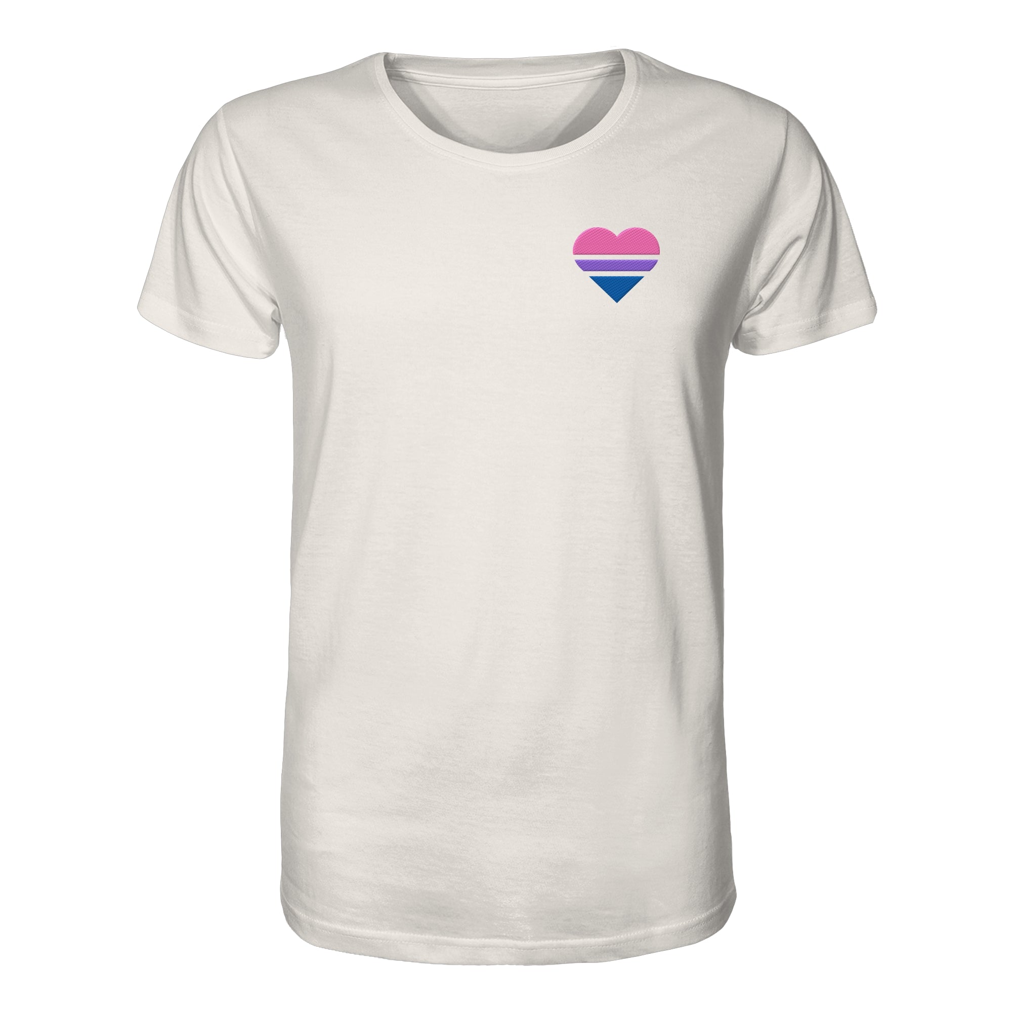 Organic Shirt - Bisexual Flag Herz Stick