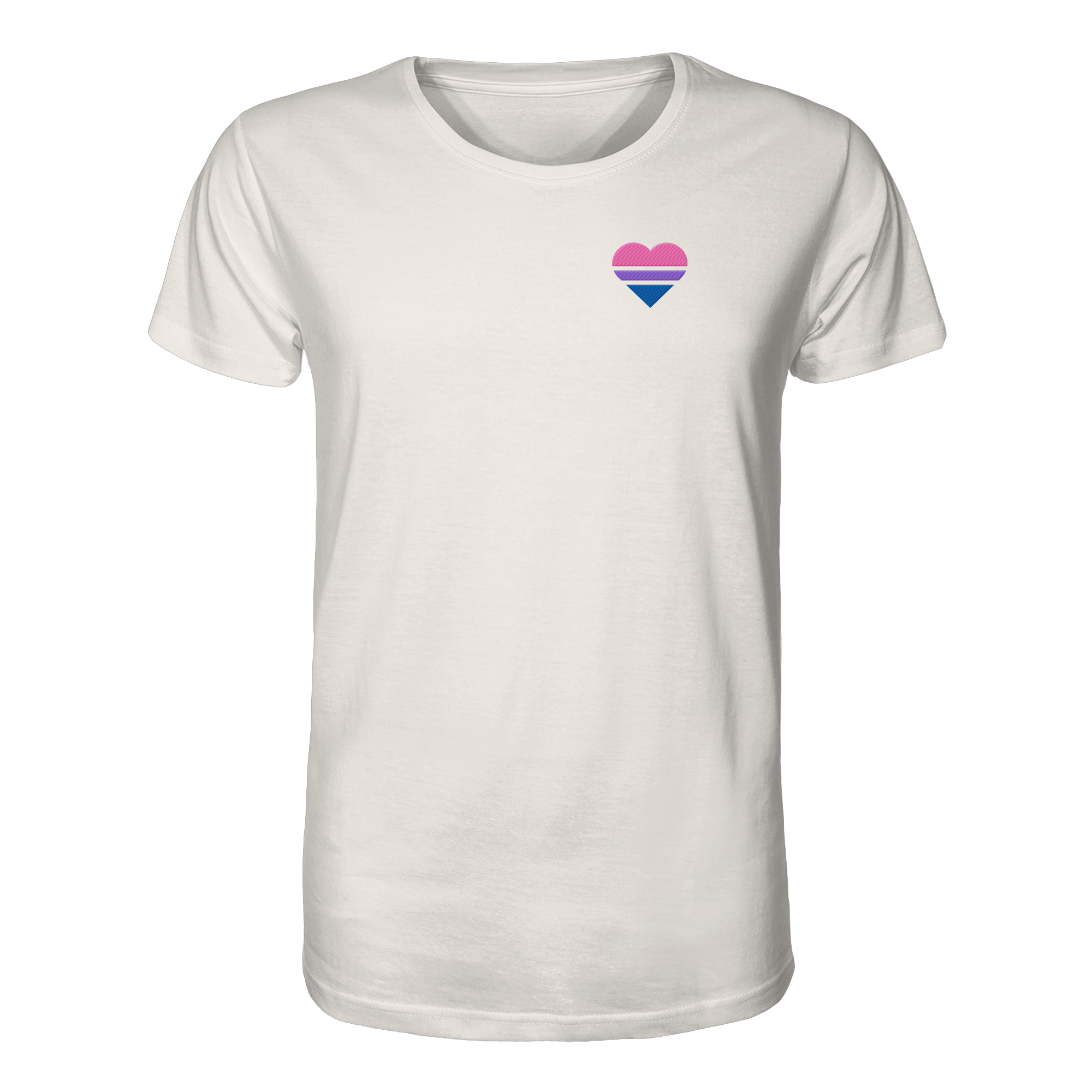 Organic Shirt - Bisexual Flag Herz Stick
