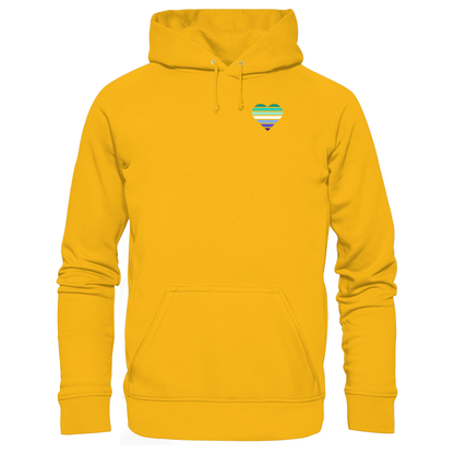 Organic Basic Hoodie mit Herz - Gay