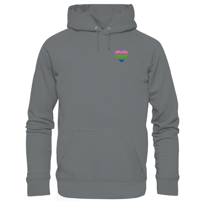 Basic Hoodie mit Herz Stick - Polysexual