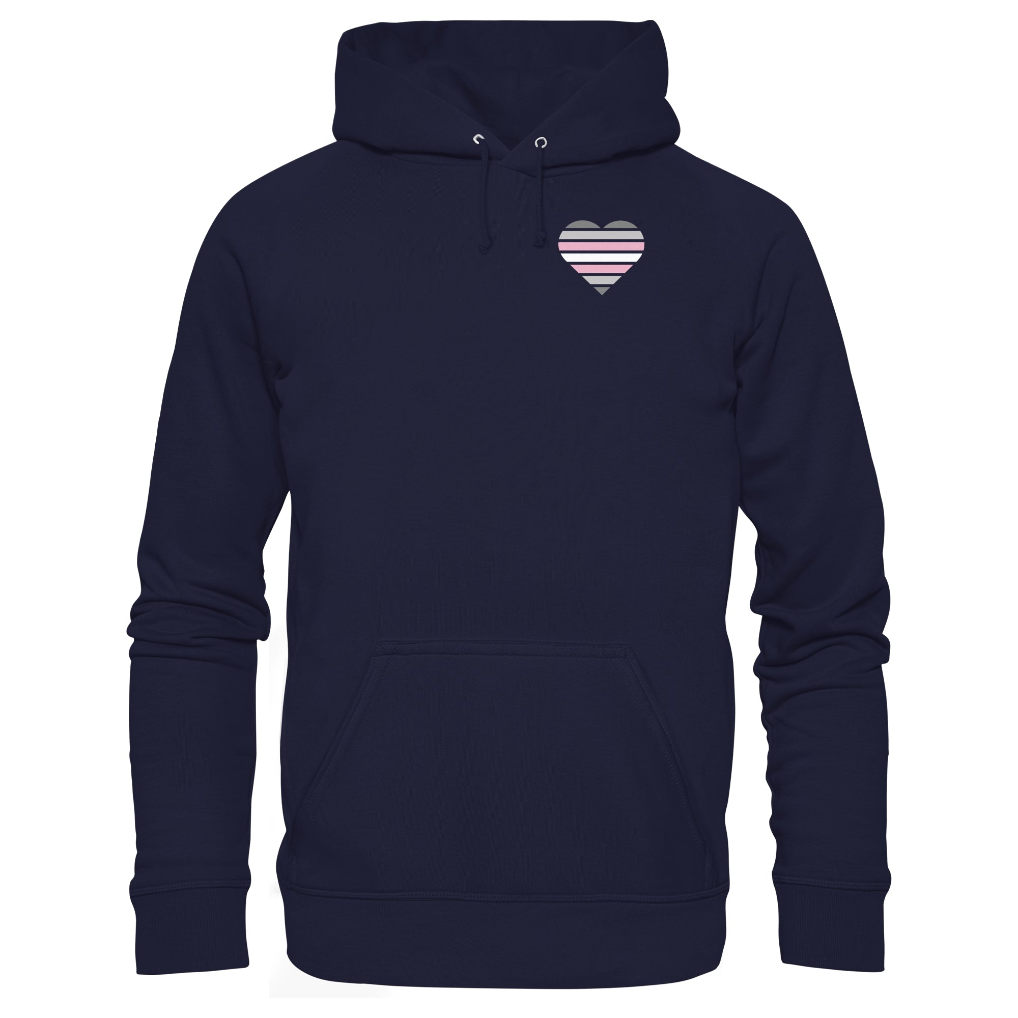 Basic Hoodie - Demigirl Flag Herz Print