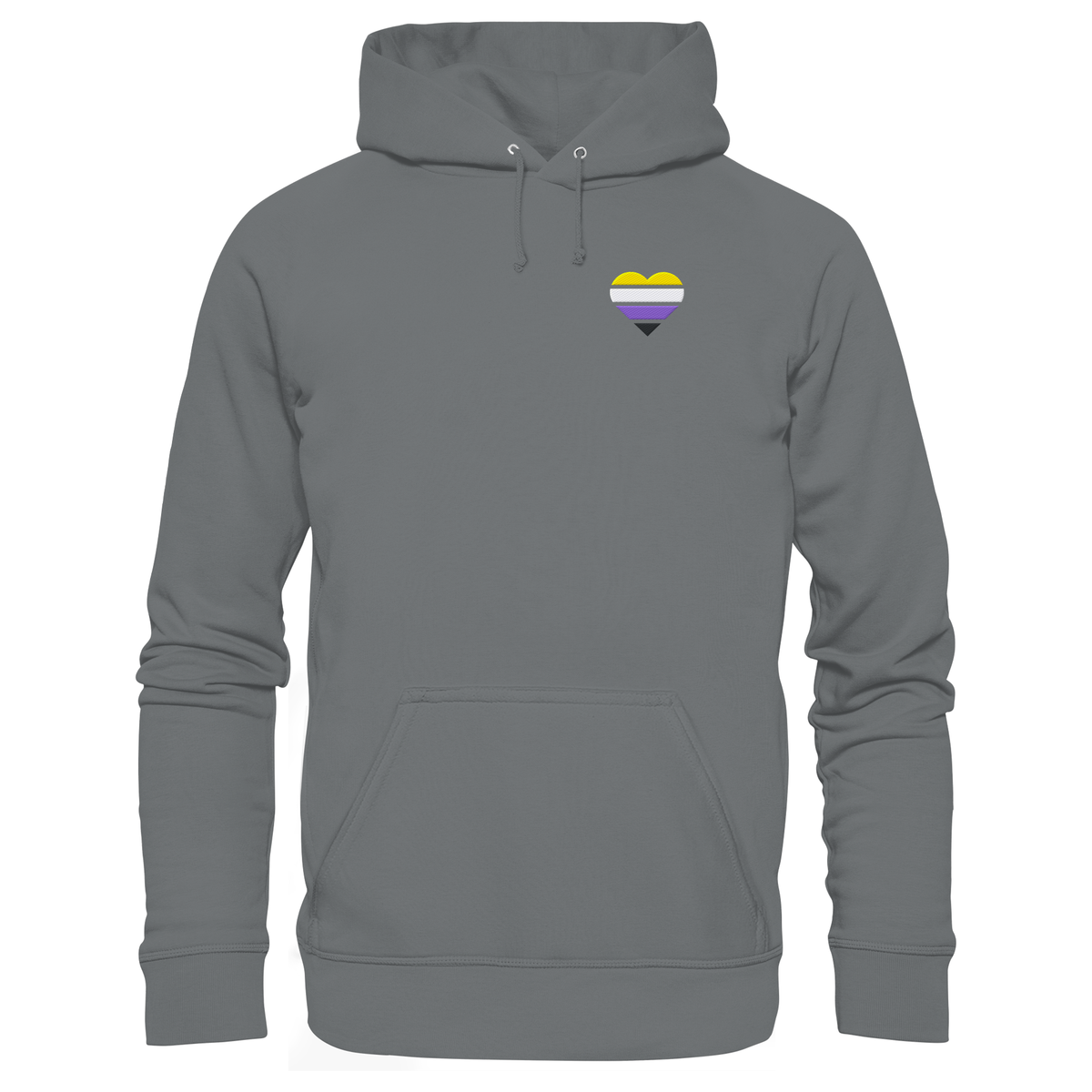 Basic Hoodie mit Herz Stick - Nonbinary