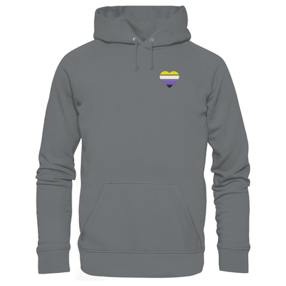 Basic Hoodie mit Herz Stick - Nonbinary