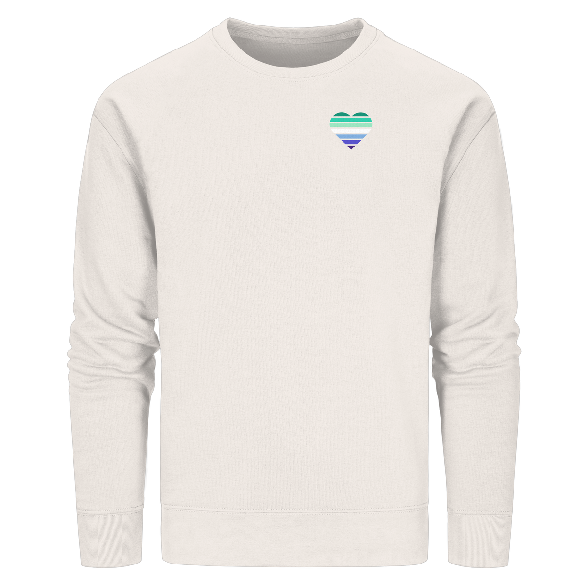 Organic Basic Sweatshirt mit Herz - Gay