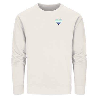Organic Basic Sweatshirt mit Herz - Gay