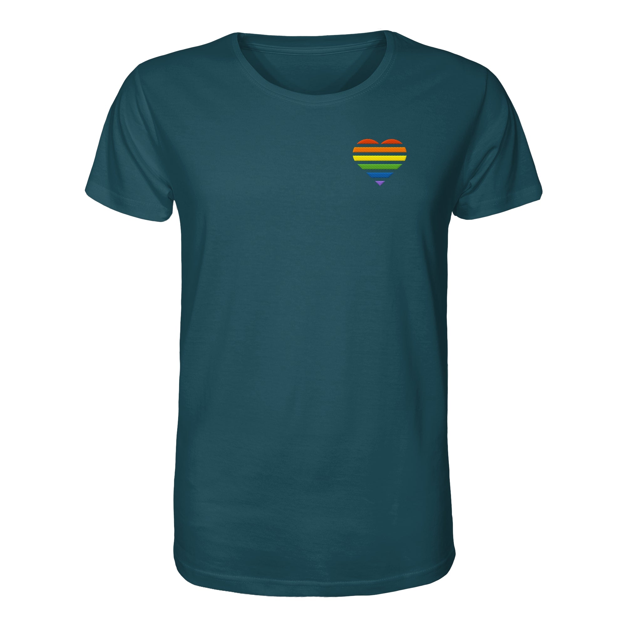 Organic Shirt - Pride Flag Herz Stick