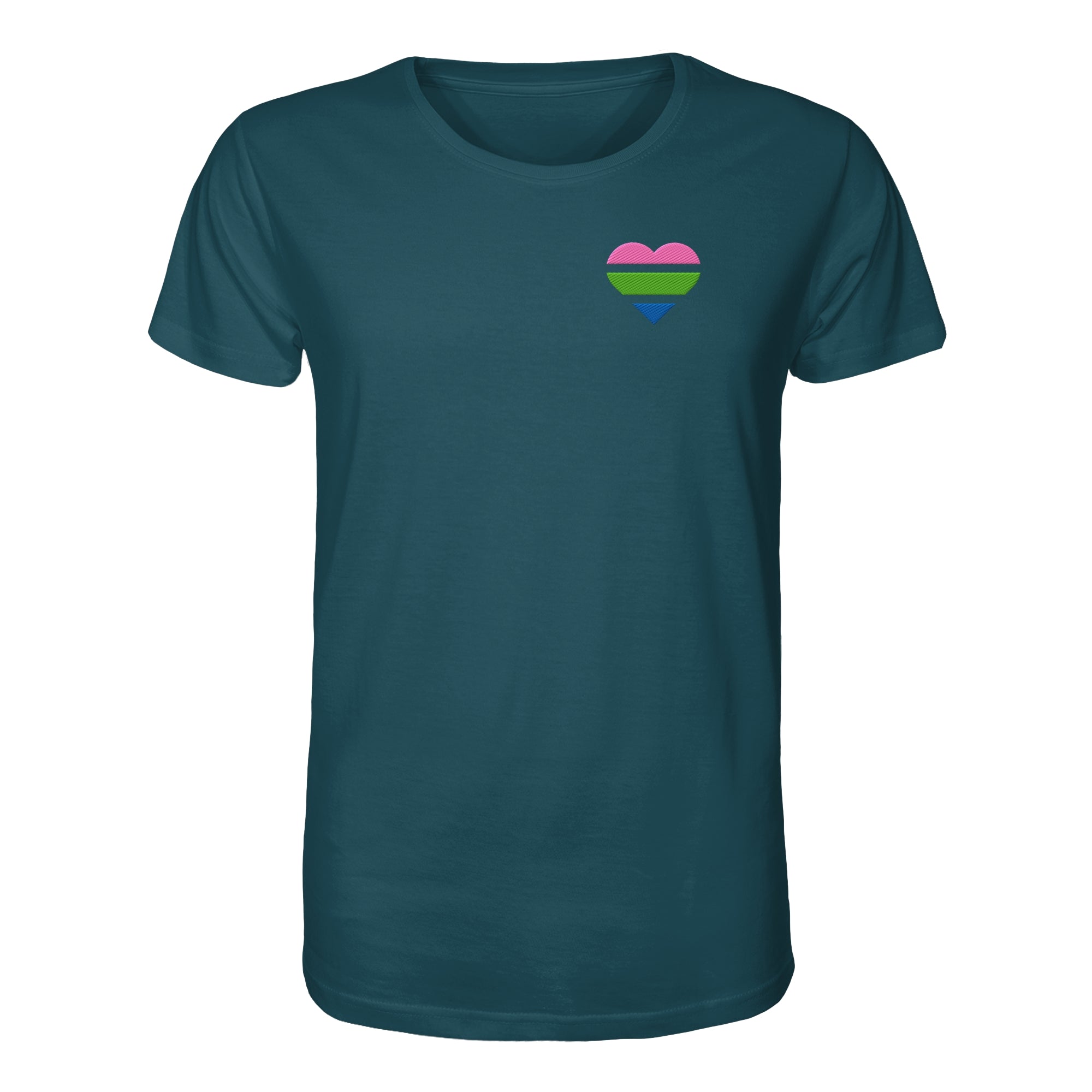 Organic Shirt - Polysexual Flag Herz Stick