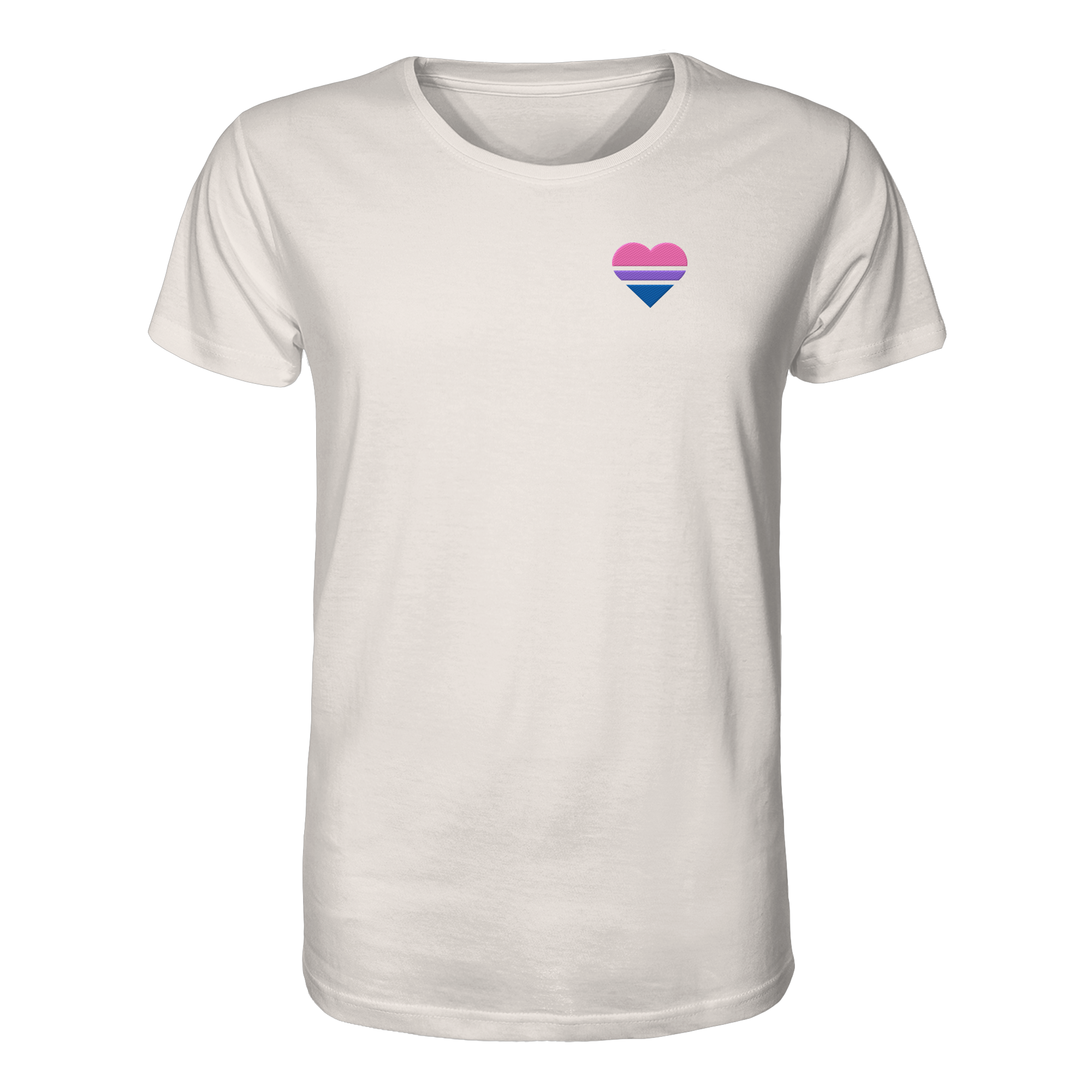 Organic Shirt - Bisexual Flag Herz Stick