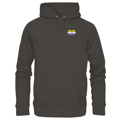 Basic Hoodie mit Herz Stick - Nonbinary