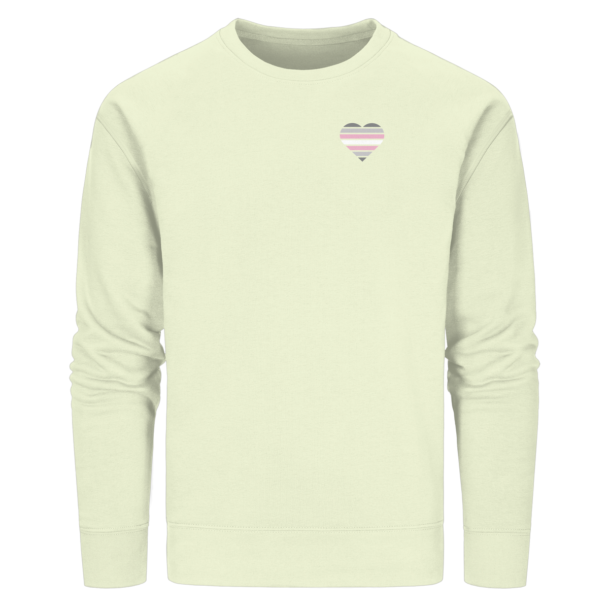 Organic Basic Sweatshirt mit Herz - Demigirl