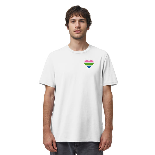 Organic Shirt - Polysexual Flag Herz Stick