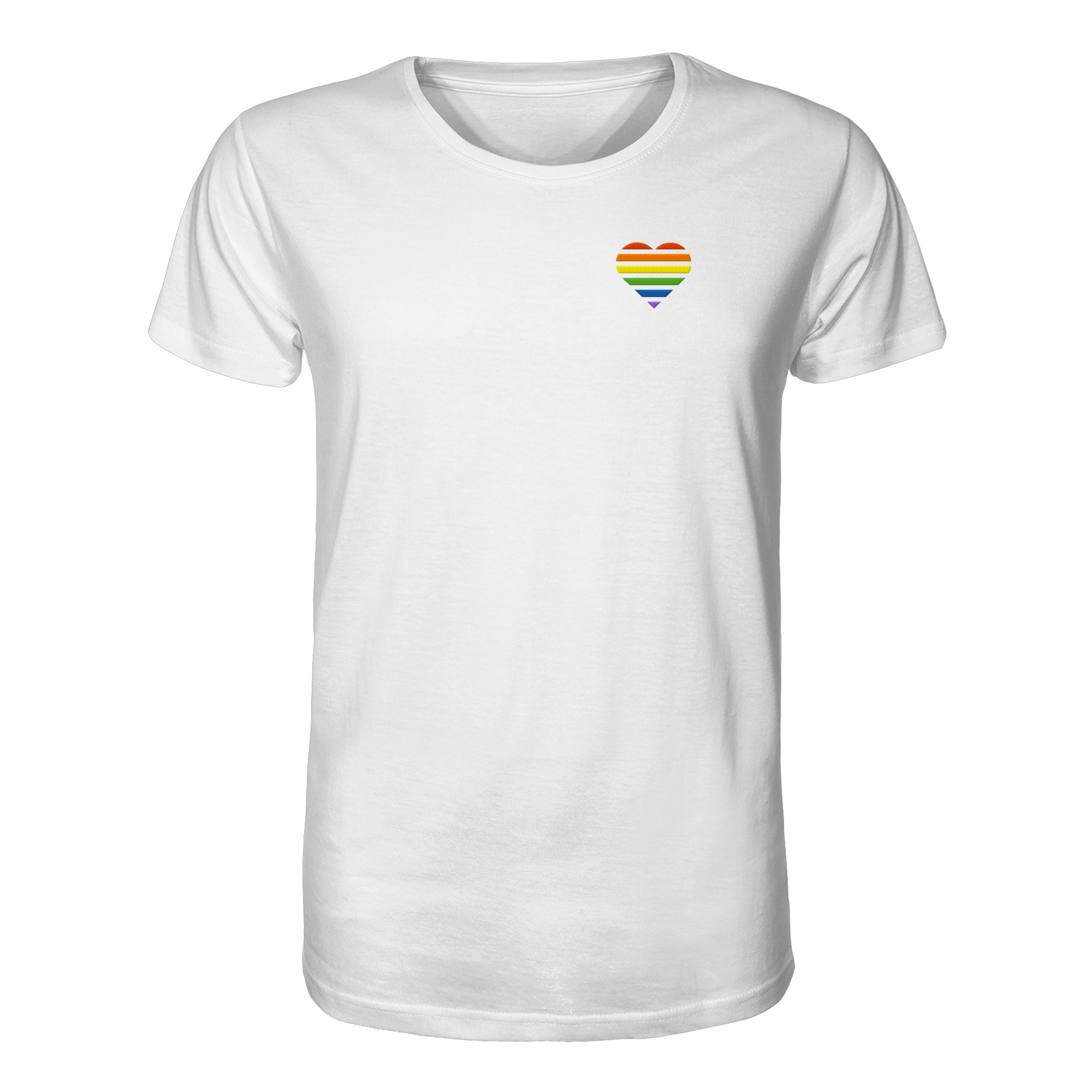 Organic Shirt - Pride Flag Herz Stick
