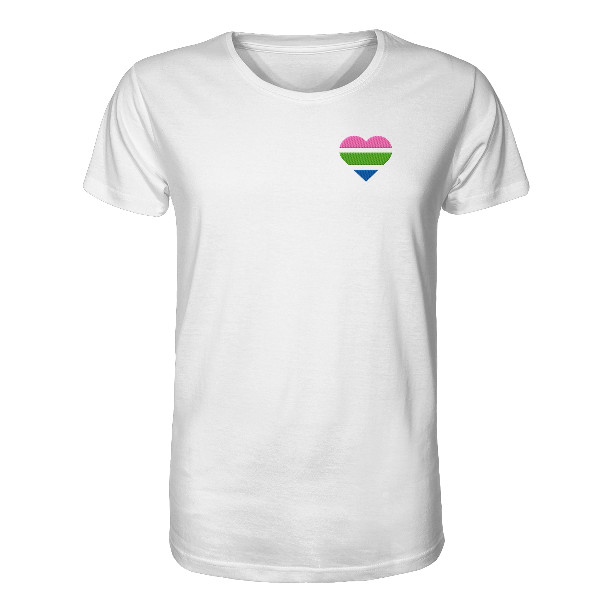 Organic Shirt - Polysexual Flag Herz Stick