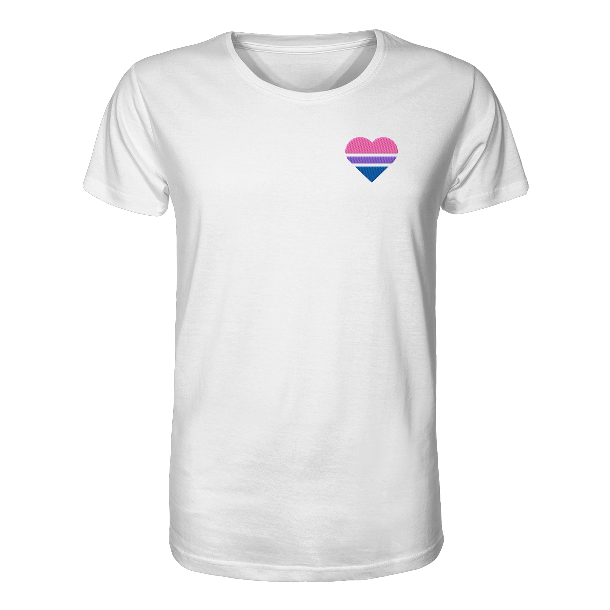 Organic Shirt - Bisexual Flag Herz Stick