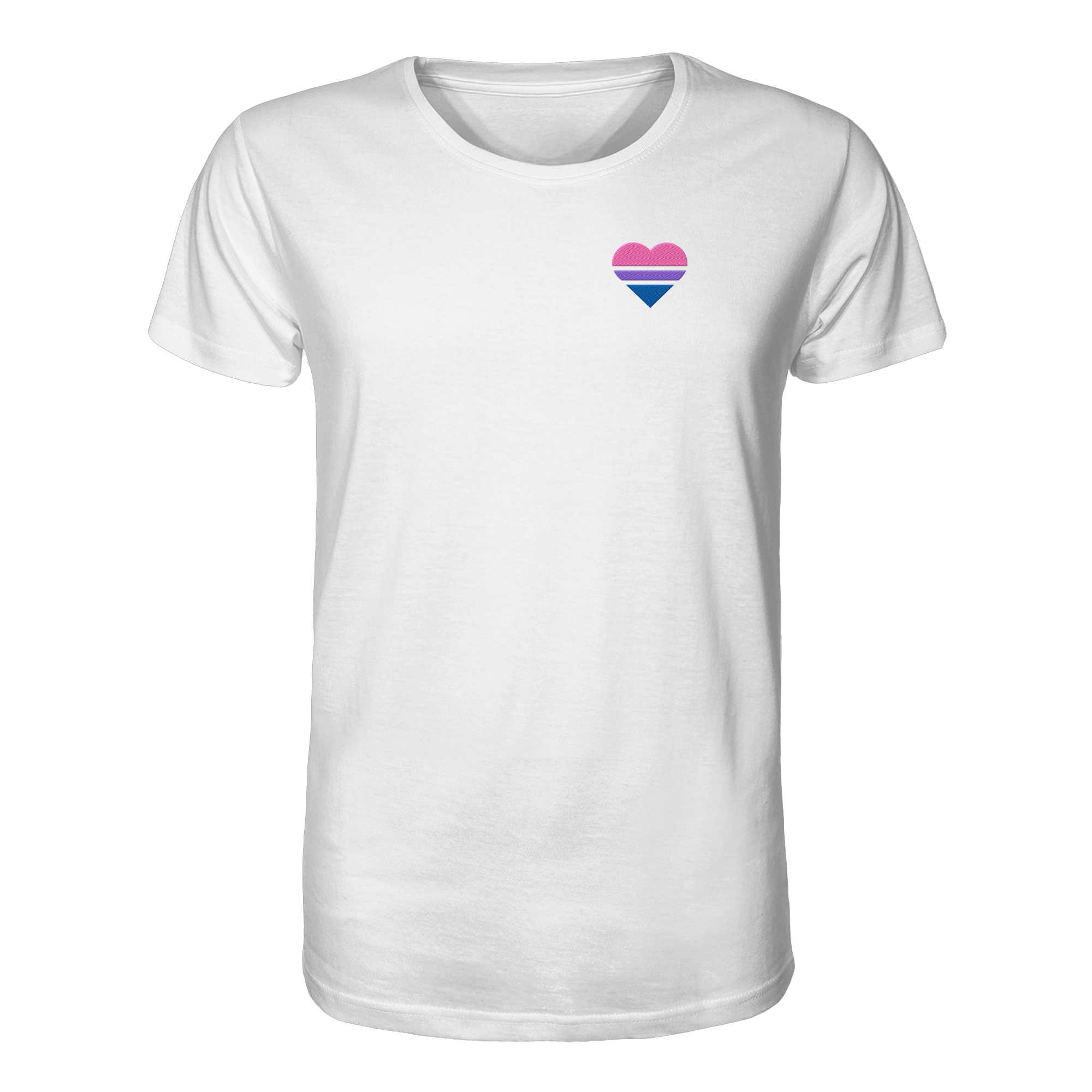 Organic Shirt - Bisexual Flag Herz Stick