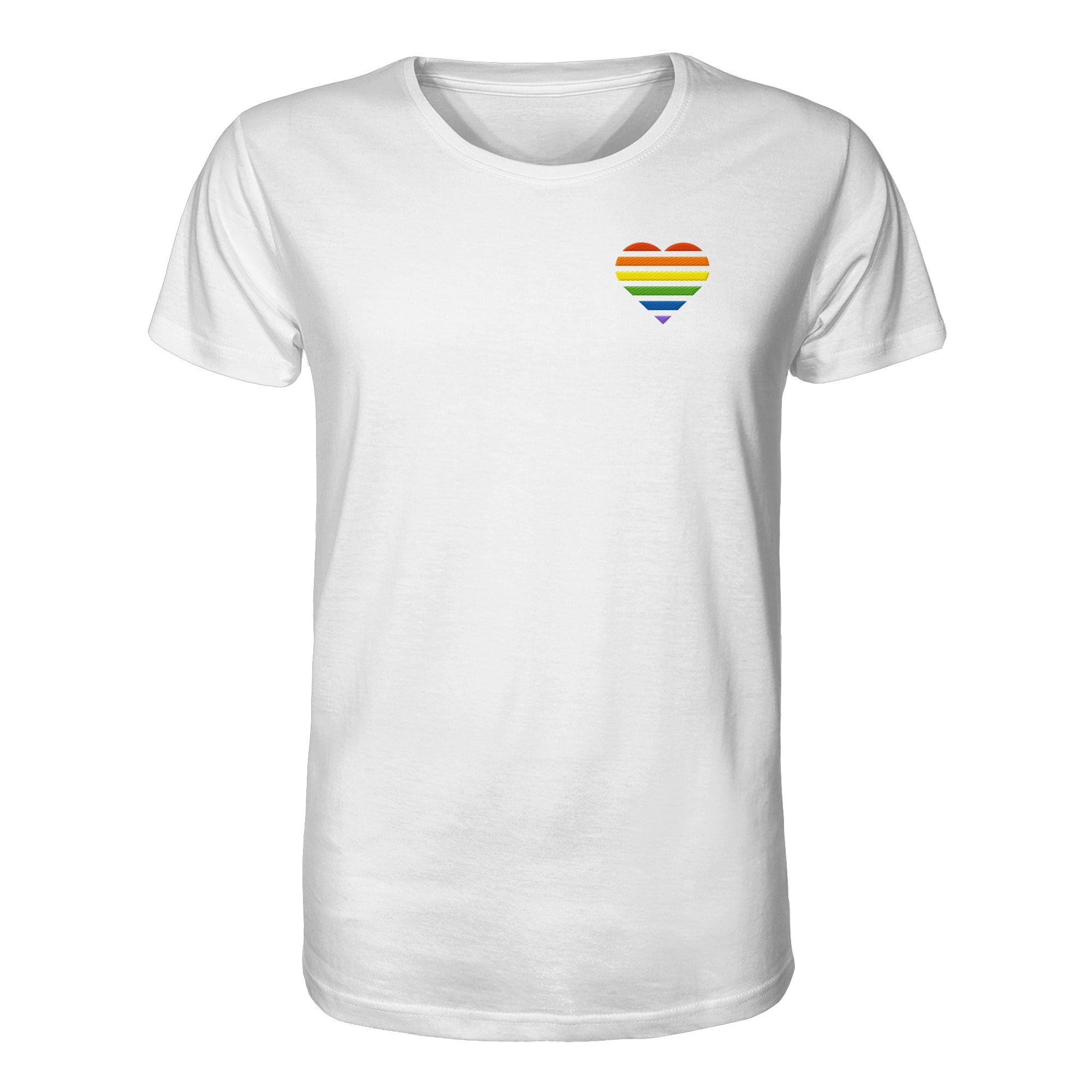 Organic Shirt - Pride Flag Herz Stick