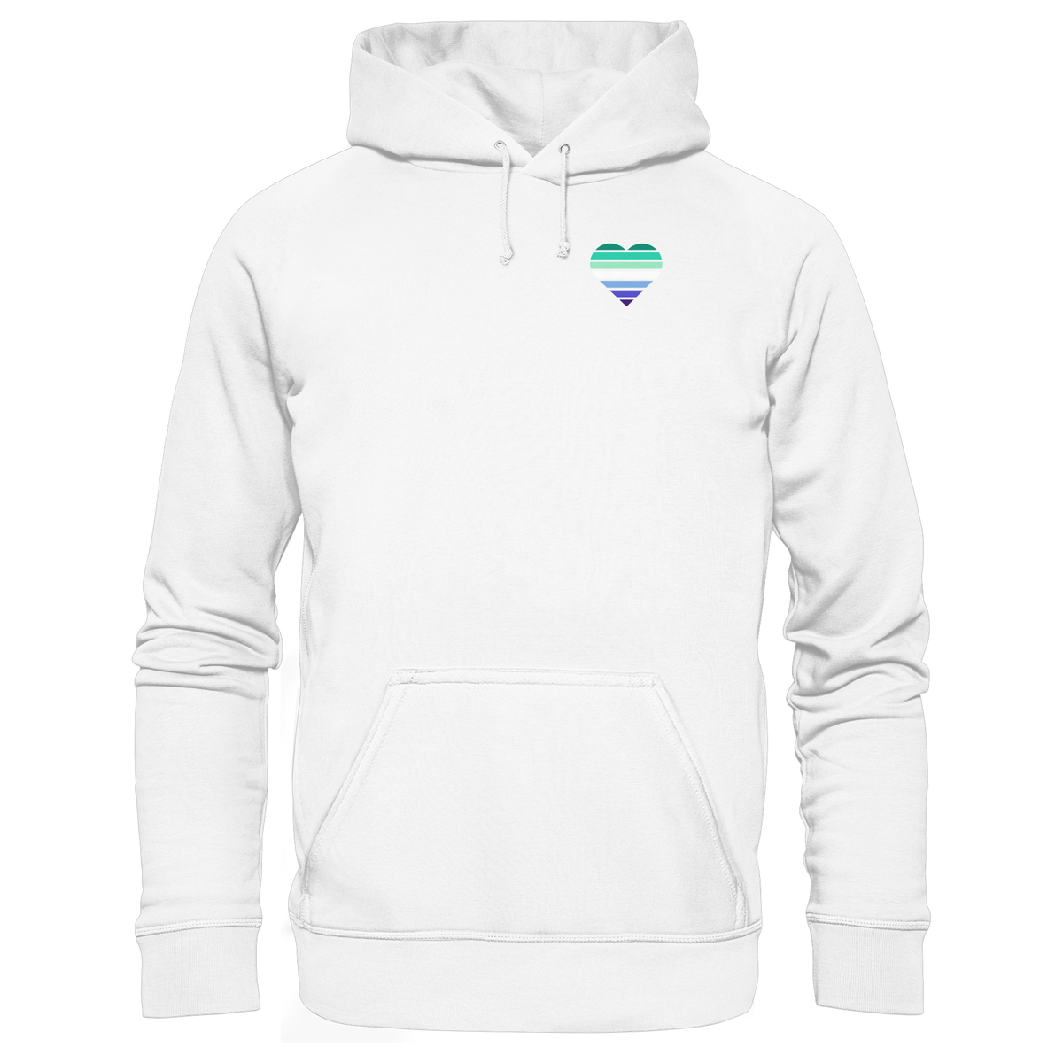 Organic Basic Hoodie mit Herz - Gay