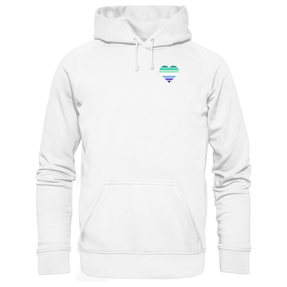 Organic Basic Hoodie mit Herz - Gay