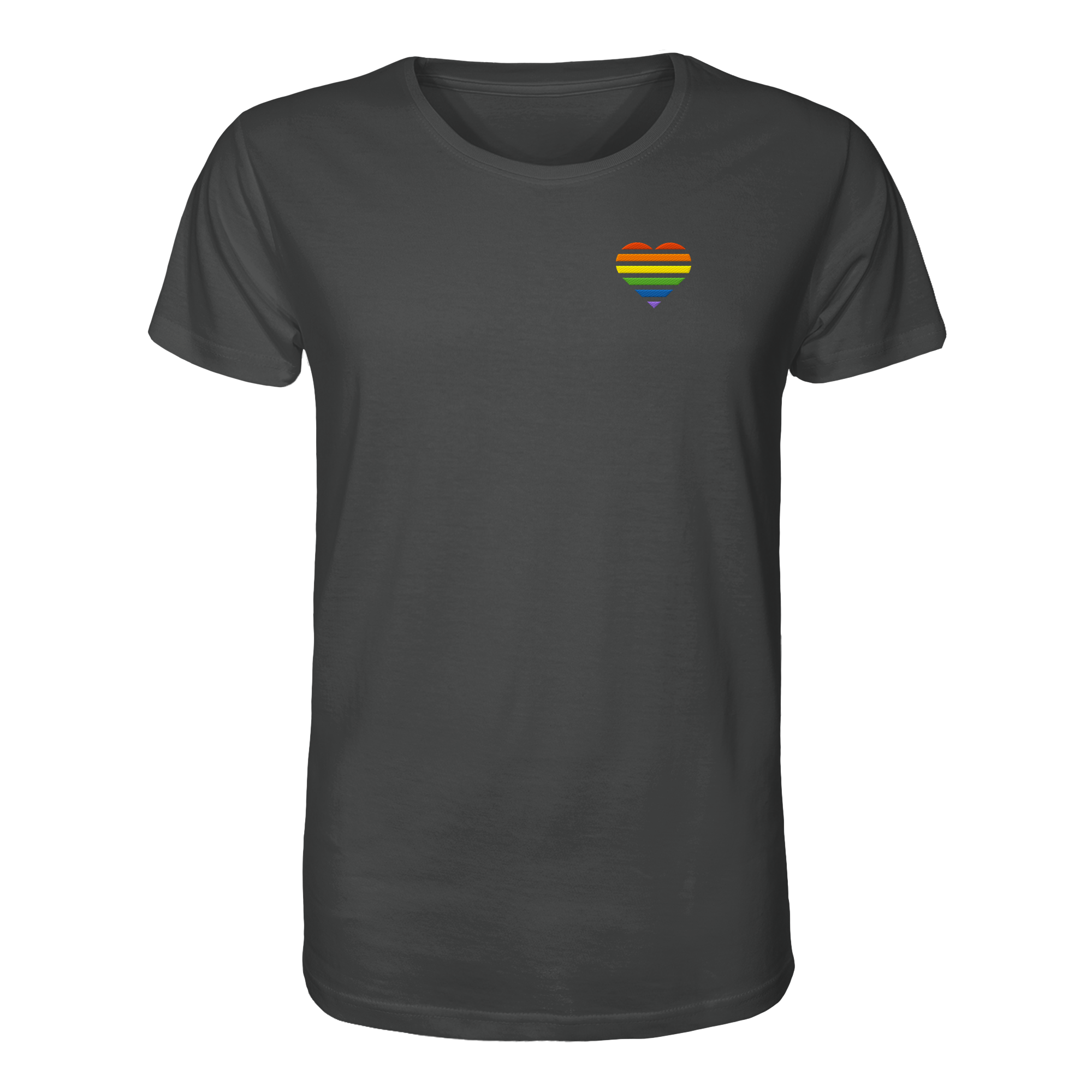 Organic Shirt - Pride Flag Herz Stick