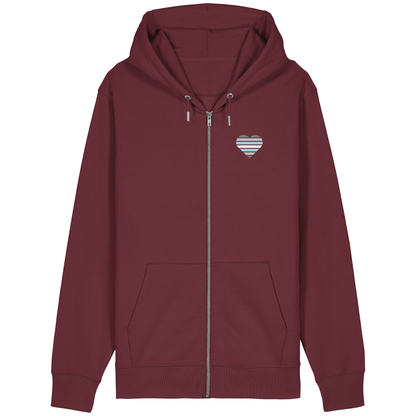 Organic Relaxed Zipper mit Herz - Demiboy