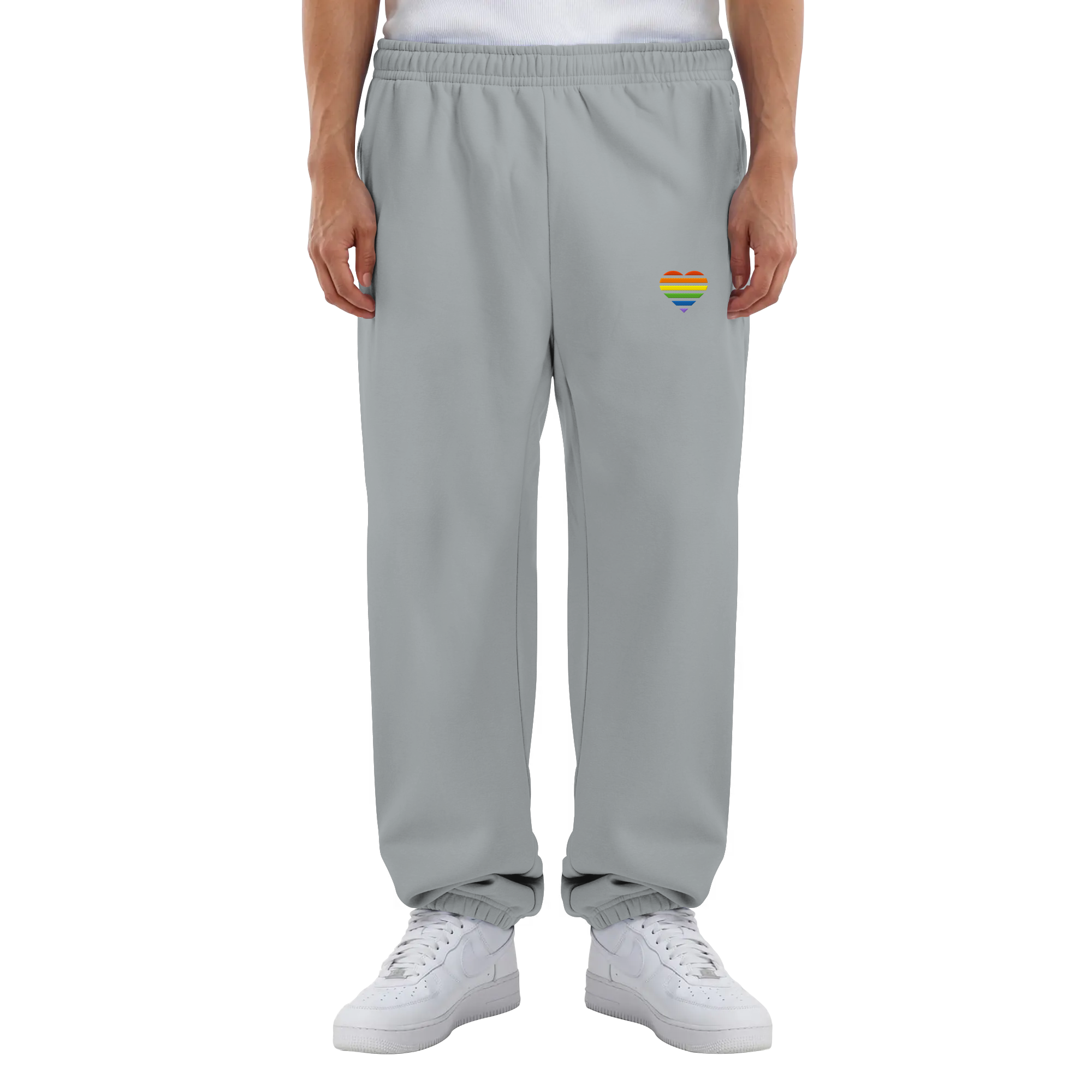 Fluffy Sweatpants - Pride Flag Herz Stick