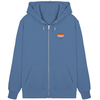 Organic Zipper mit Herz Stick - Lesbian