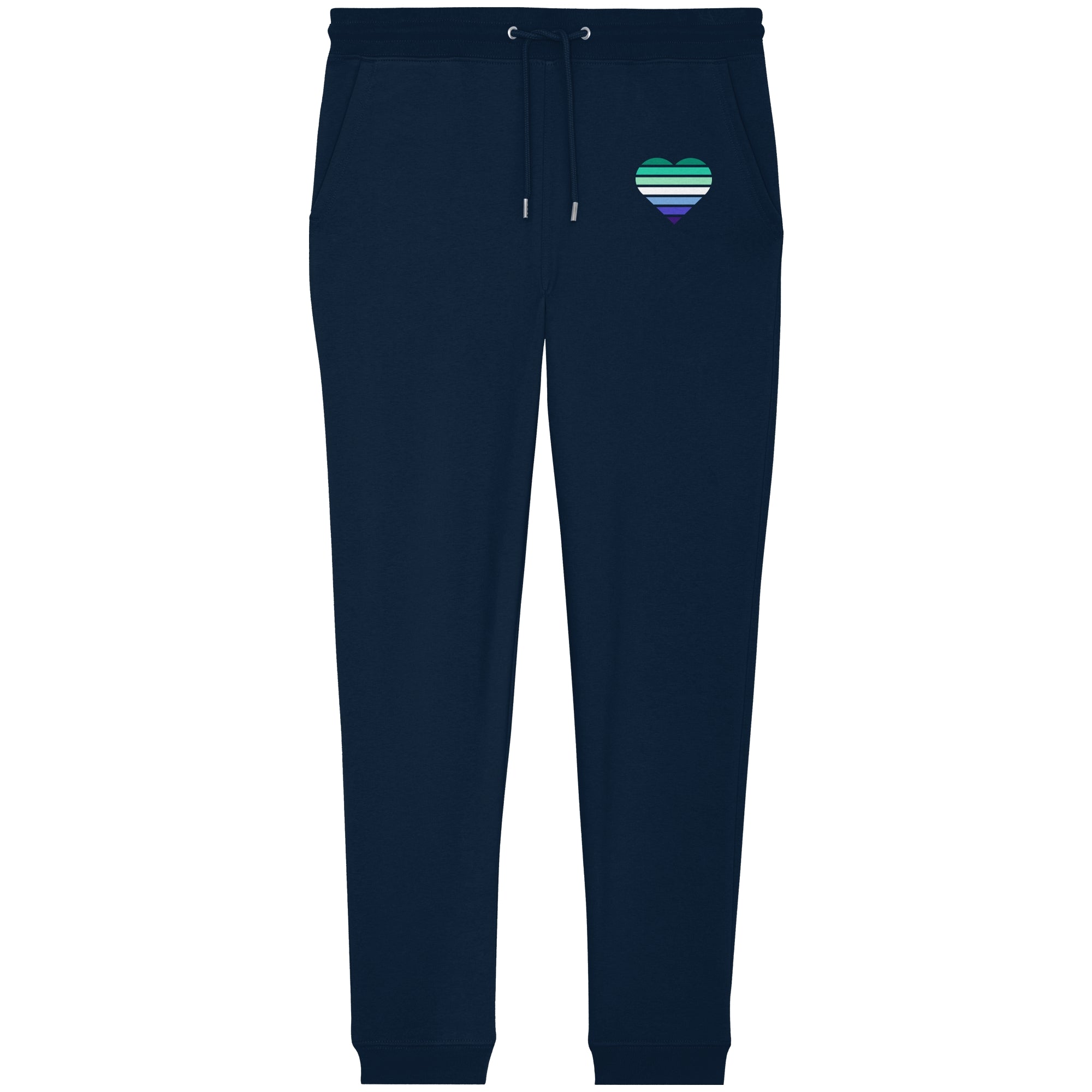 Organic Jogger Pants - Gay Flag Herz Print