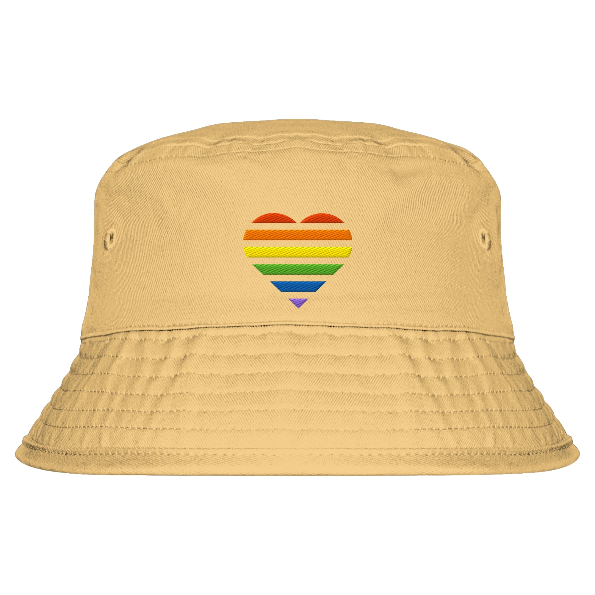 Organic Bucket Hat - Pride Flag Herz Stick