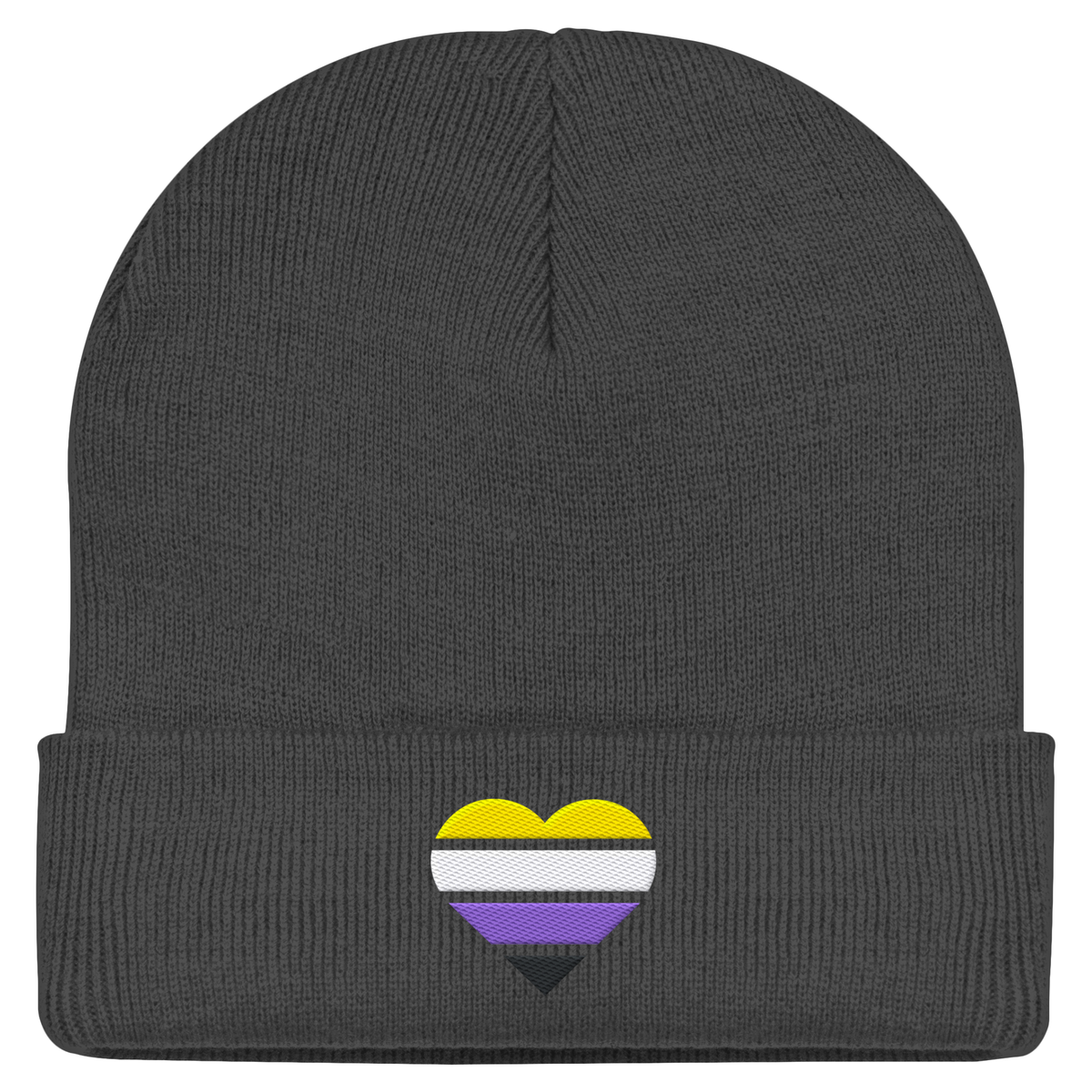 Classic Beanie mit Herz Stick - Nonbinary