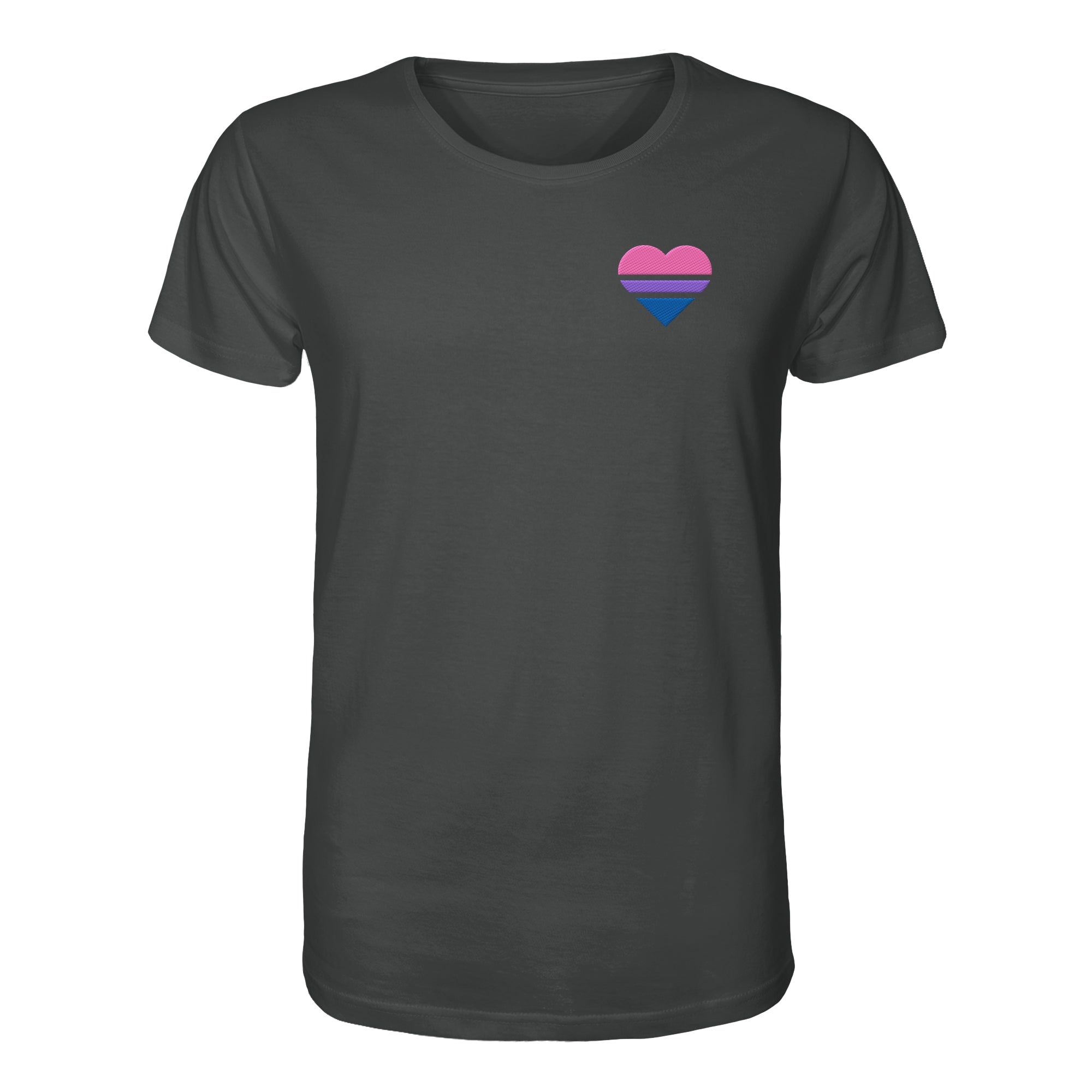 Organic Shirt - Bisexual Flag Herz Stick