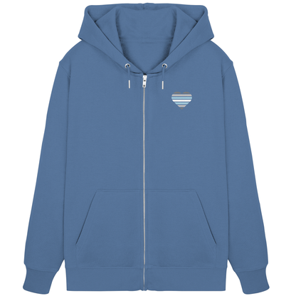 Organic Zipper mit Herz - Demiboy