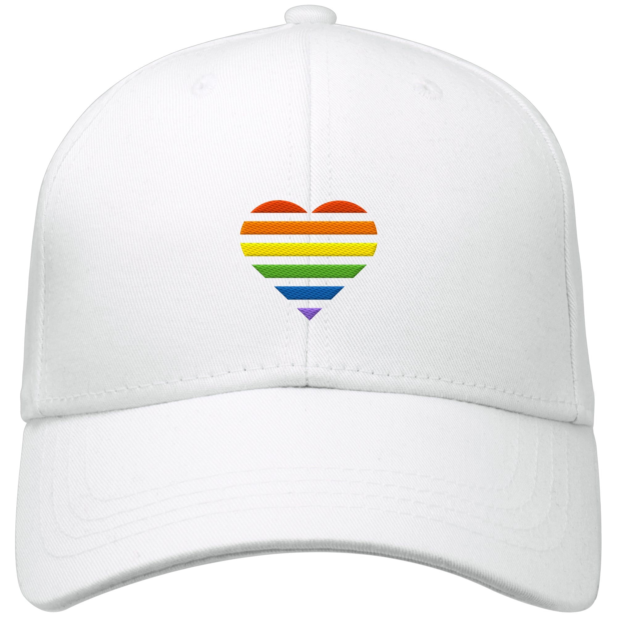 Organic Baseball Cap - Pride Flag Herz Stick