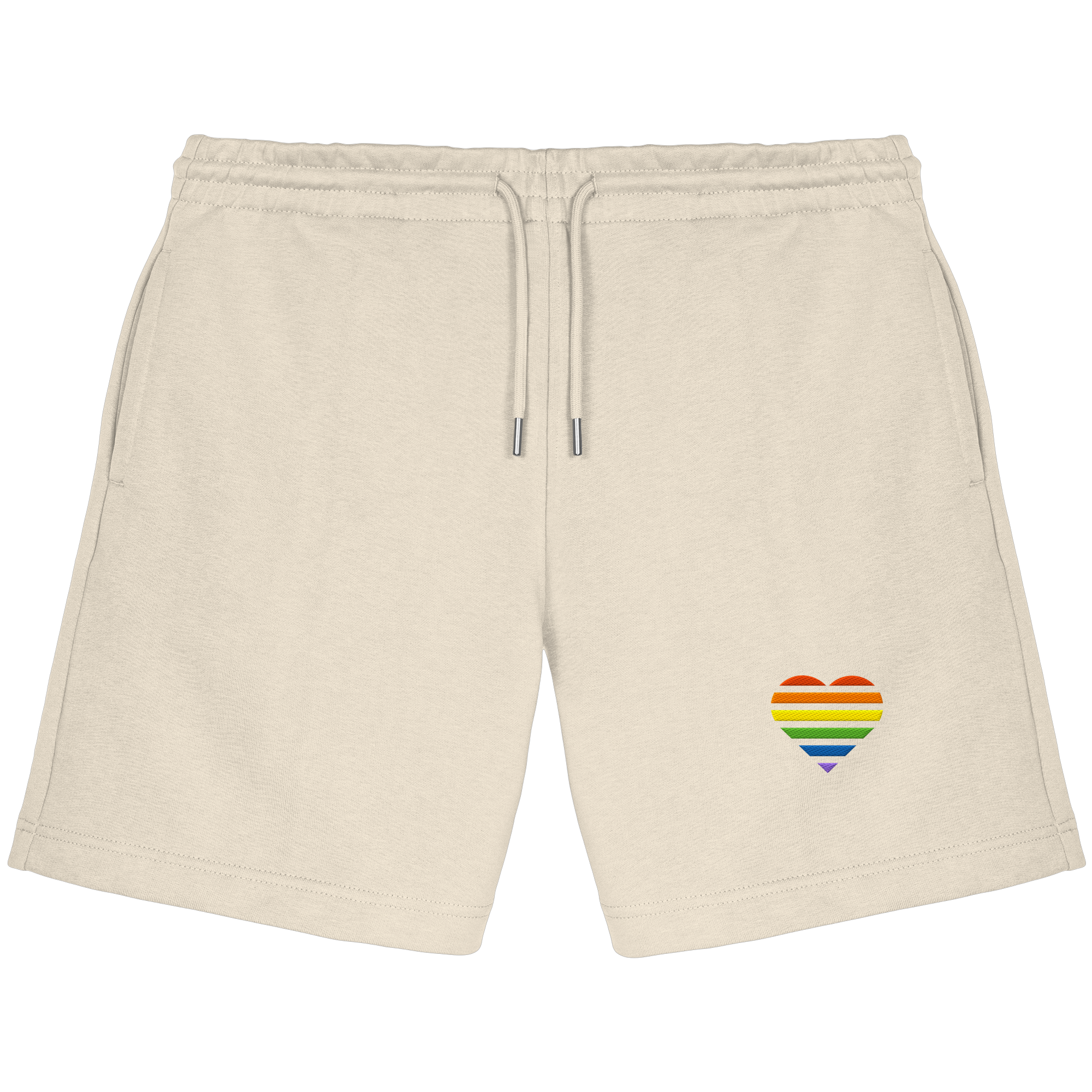 Organic Jogger Shorts - Pride Flag Herz Stick