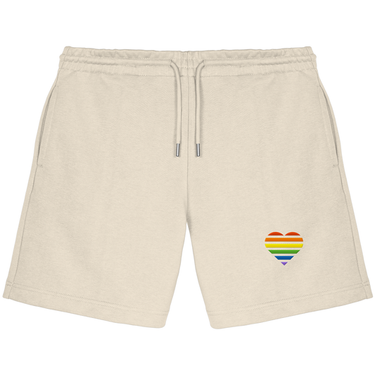 Organic Jogger Shorts - Pride Flag Herz Stick