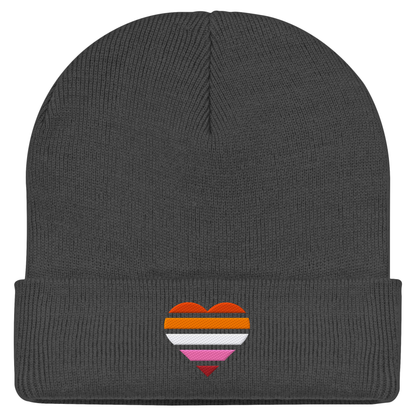 Classic Beanie mit Herz Stick - Lesbian