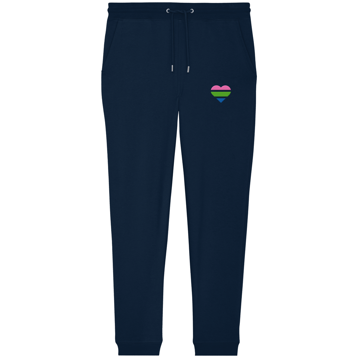 Organic Jogger Pants mit Herz Stick - Polysexual