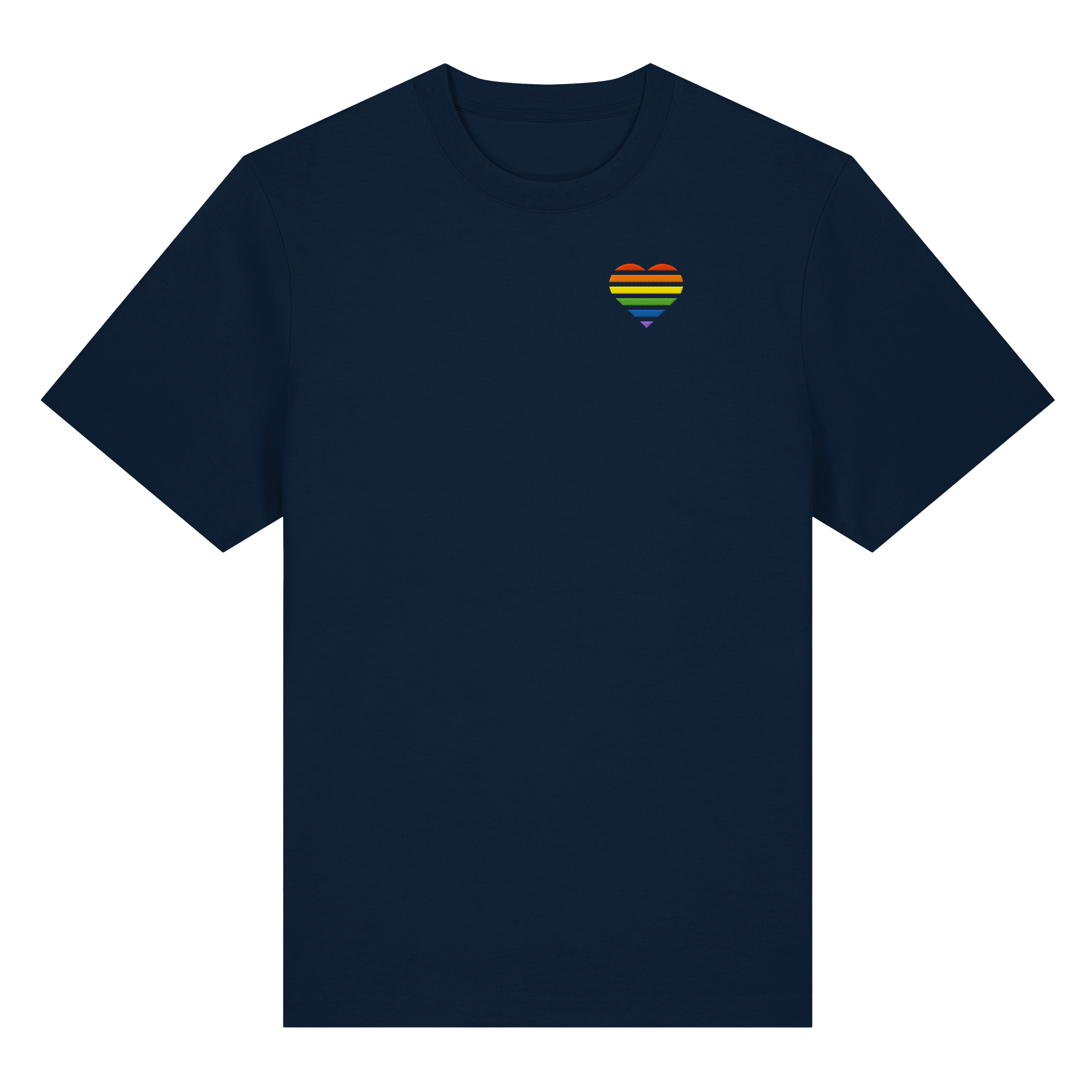 Organic Heavy Shirt - Pride Flag Herz Stick