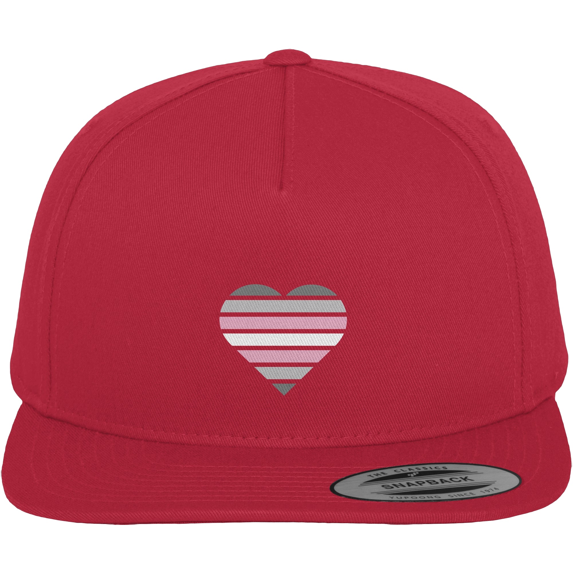 Premium Snapback - Demigirl Flag Herz Print
