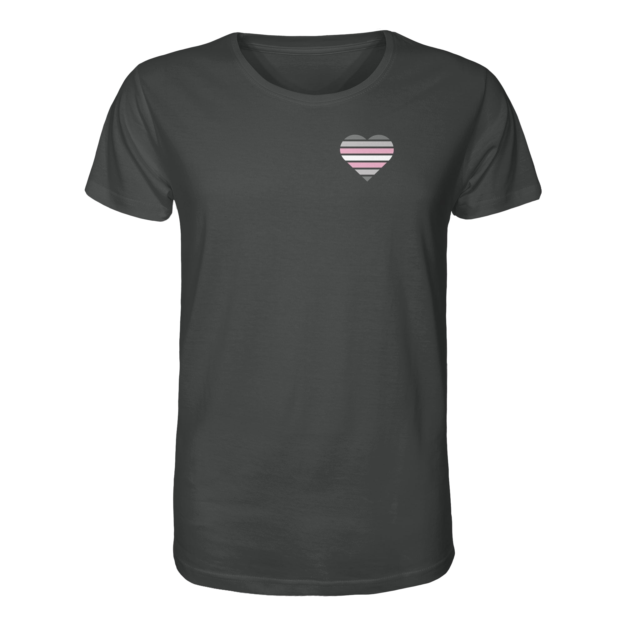 Organic Shirt - Demigirl Flag Herz Print