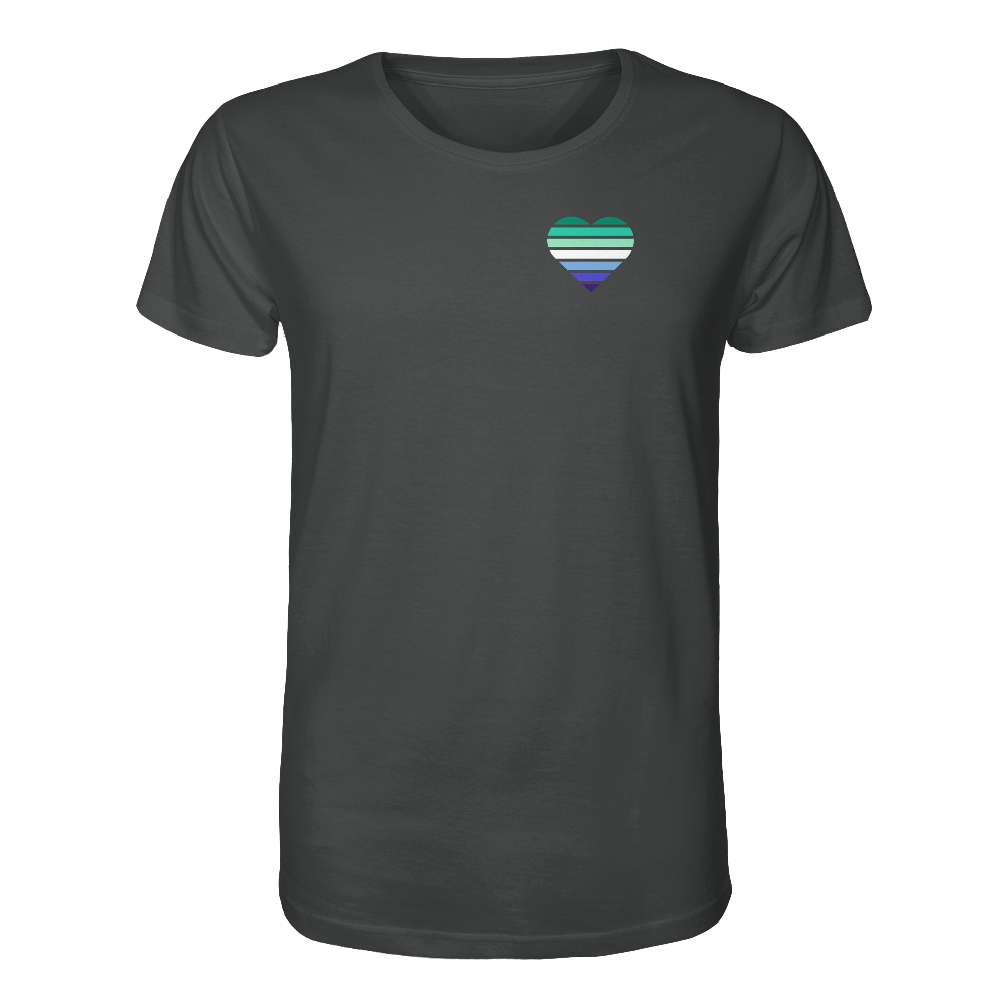 Organic Shirt - Gay Flag Herz Print