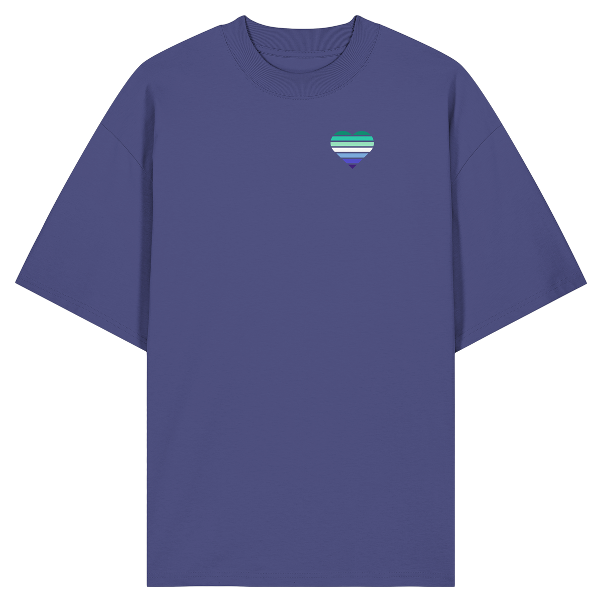 Organic Oversize Shirt mit Herz - Gay