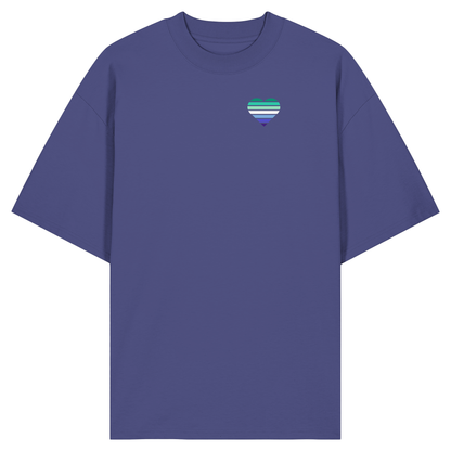 Organic Oversize Shirt mit Herz - Gay